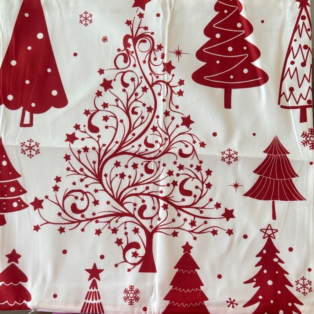 Festive Red and White Christmas Pillow Covers - Picture 2 of 7